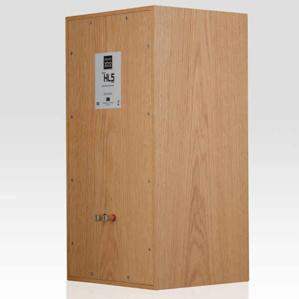 Harbeth SHL5Plus XD2 oak back side