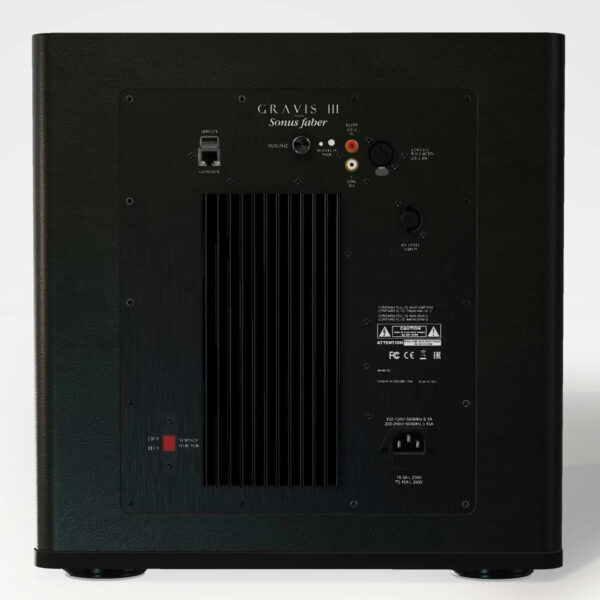 Sonus faber - Gravis III subwoofer walnut back side
